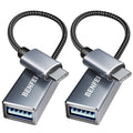 BENFEI USB C to USB 3.0 Adapter, 2 Pack USB C to A Male to Female Adapter.