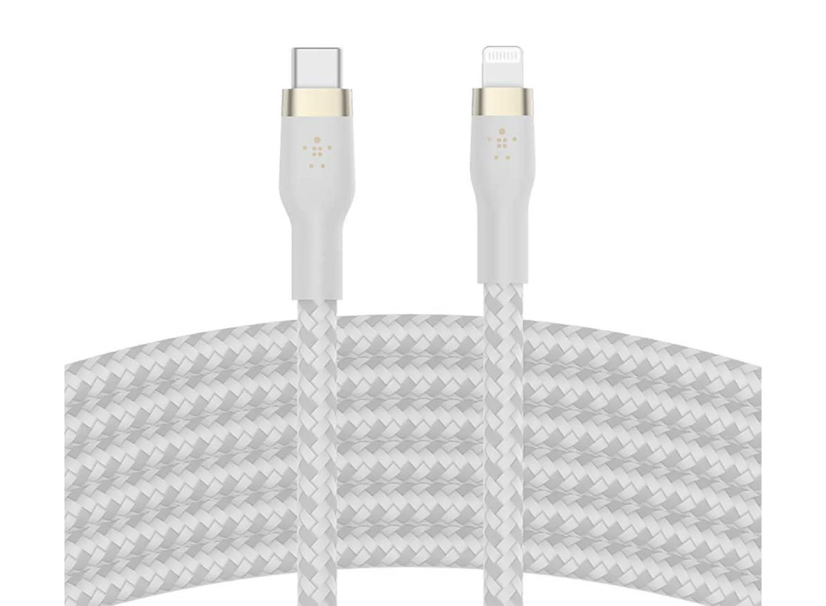 Belkin BOOST CHARGE 10 Feet White USB-C To Lightning Connector Cable