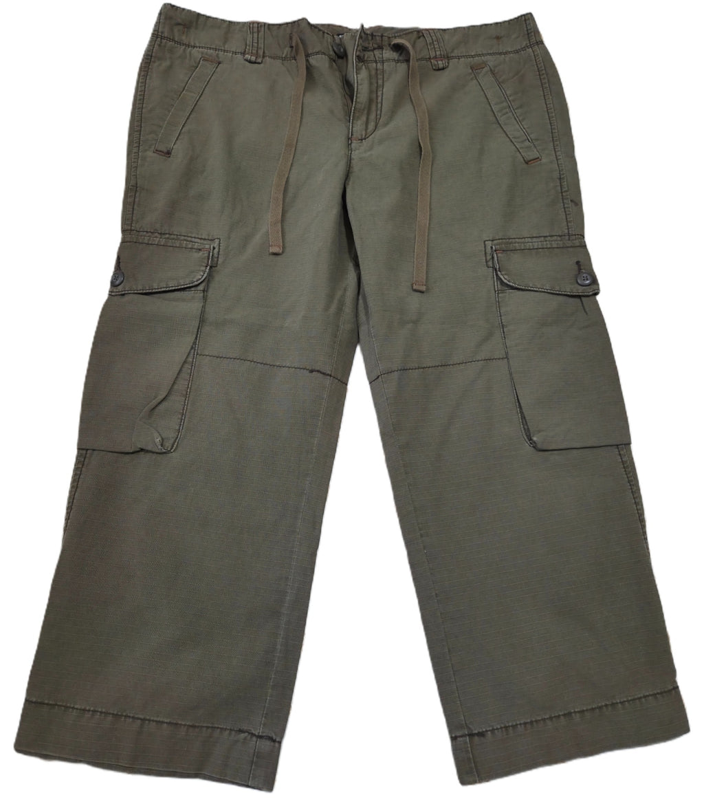 Polo Jeans Co. Ralph Lauren cropped olive green cargo pants - 12