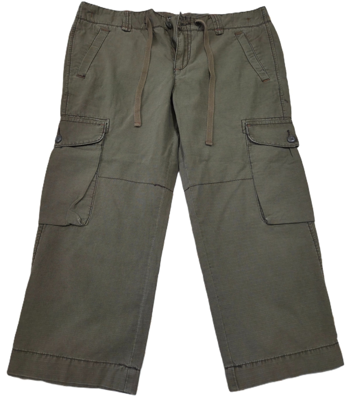 Polo Jeans Co. Ralph Lauren cropped olive green cargo pants - 12