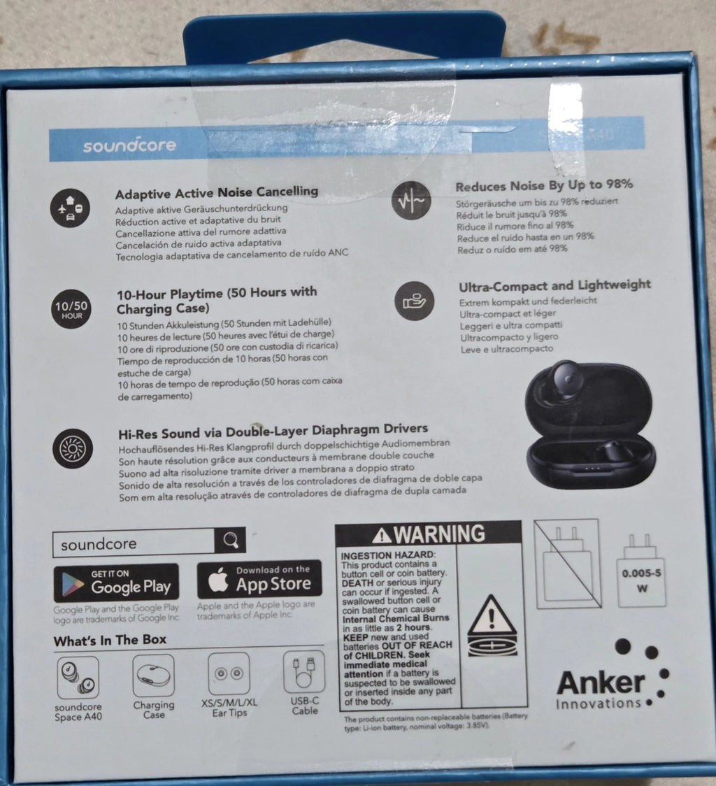 Soundcore by Anker Space A40 Auto-Adjustable Active Noise Cancelling