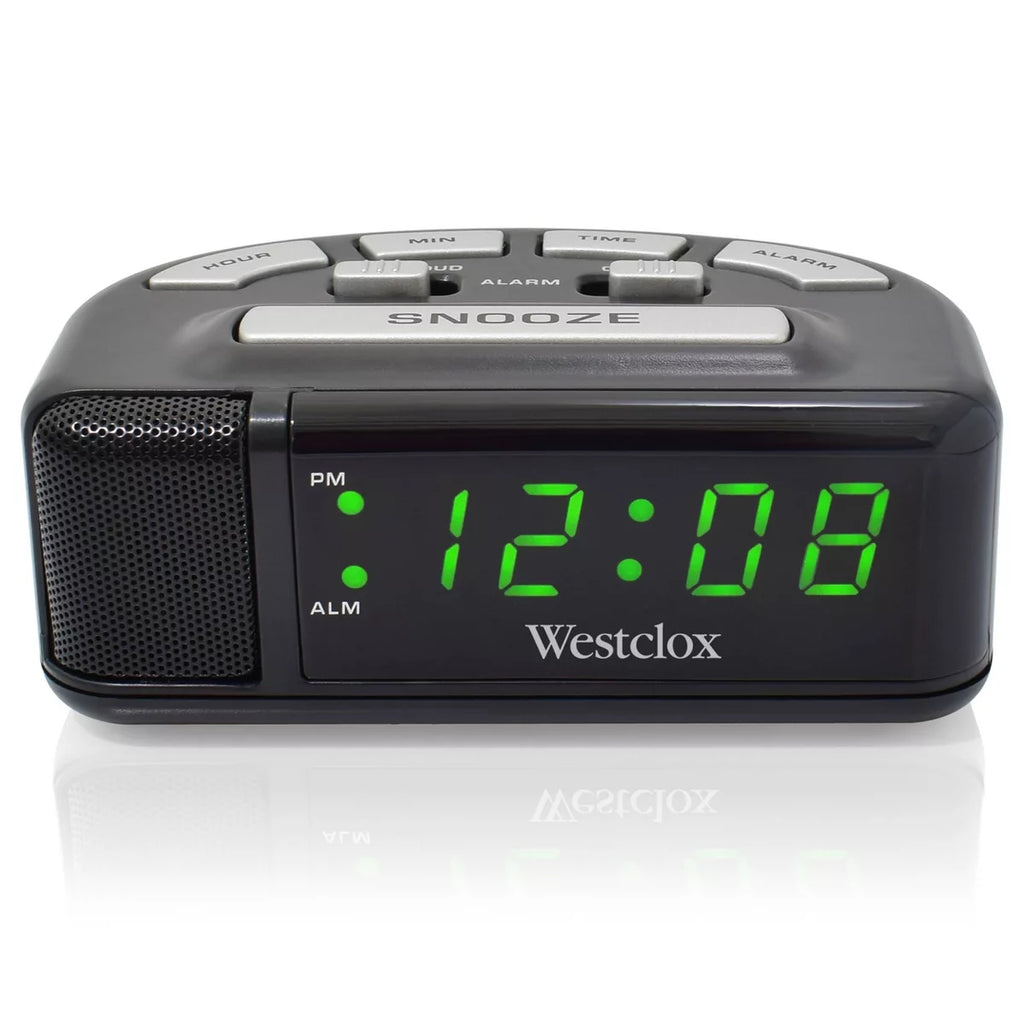 Westclox Digital Alarm Clock Loud Alarm Snooze Battery Backup