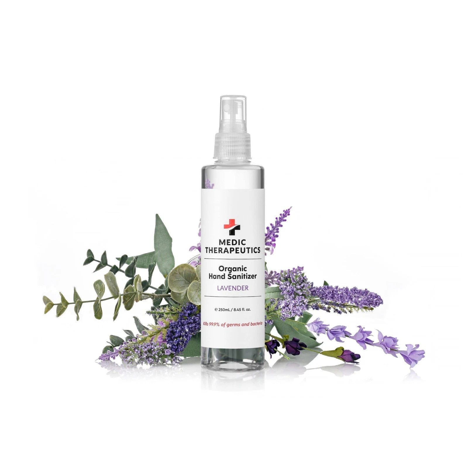 Organic Hand Sanitizer Lavender Spray Bottles 250 ML "2 Pack Of 2"