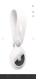 Apple AirTag Loop Strap White Polyurethane Snap-On for AirTag MX4F2ZM/A