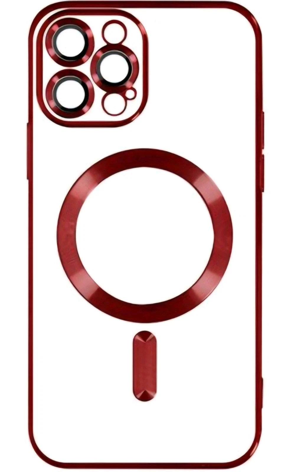Magnetic Plating Clear Phone Case for Apple iPhone 14 Pro Max