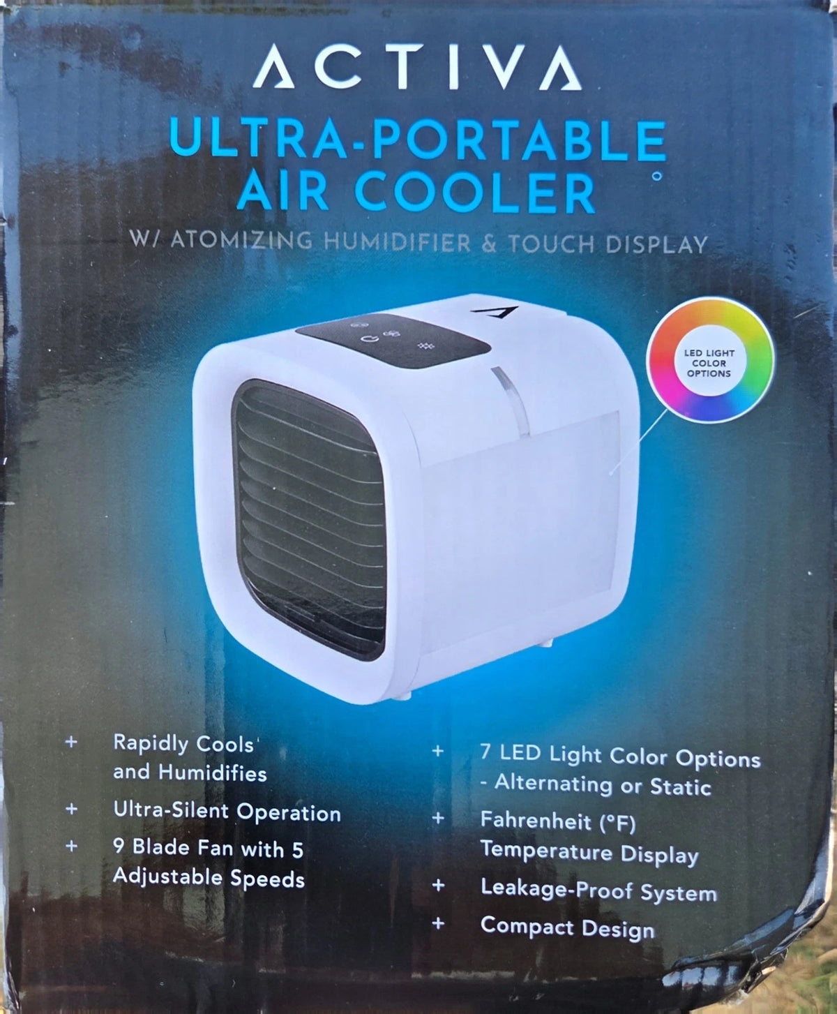 Activa - Ultra Portable Air Cooler W/ Atomizing Humidifier & Touch Display