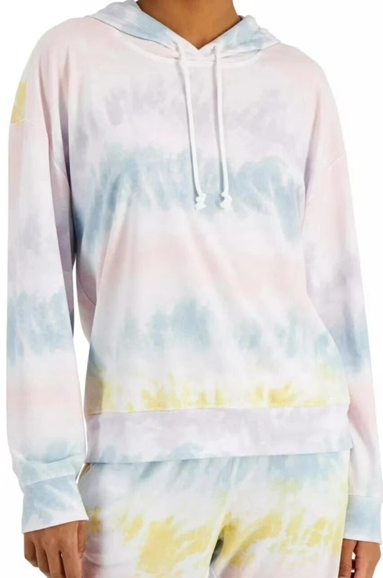 Jenni Women's Lounge Hoodie Soft Stretch Multicolor Tie-Dye- XXL